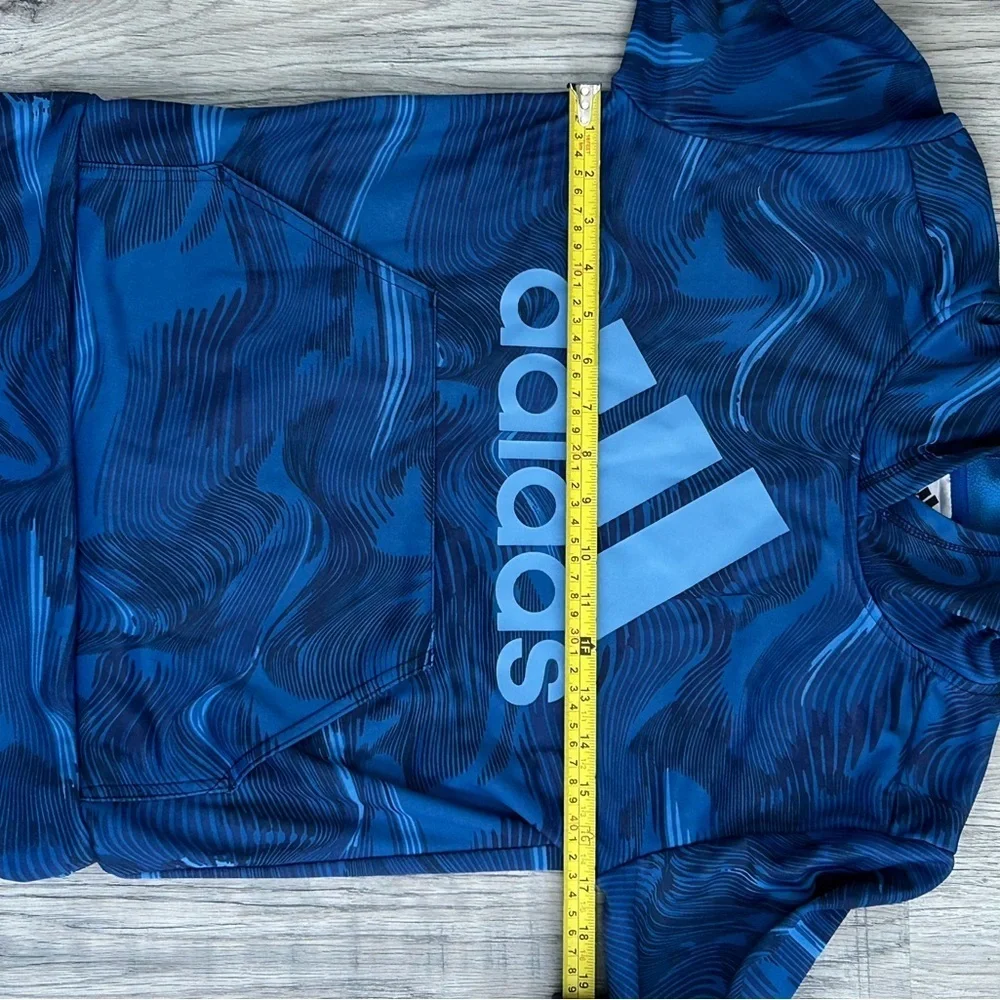Adidas‎  Navy Swirl Hoodie Sz M 10/12